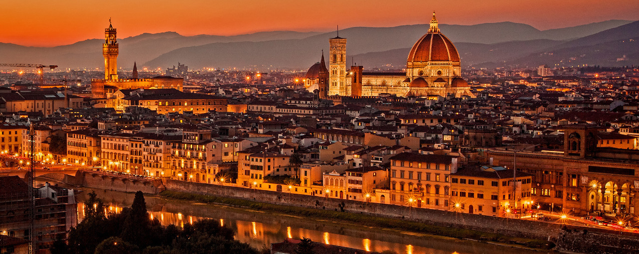Piazzale Michelangelo Florence Italy: A famous scenic spot