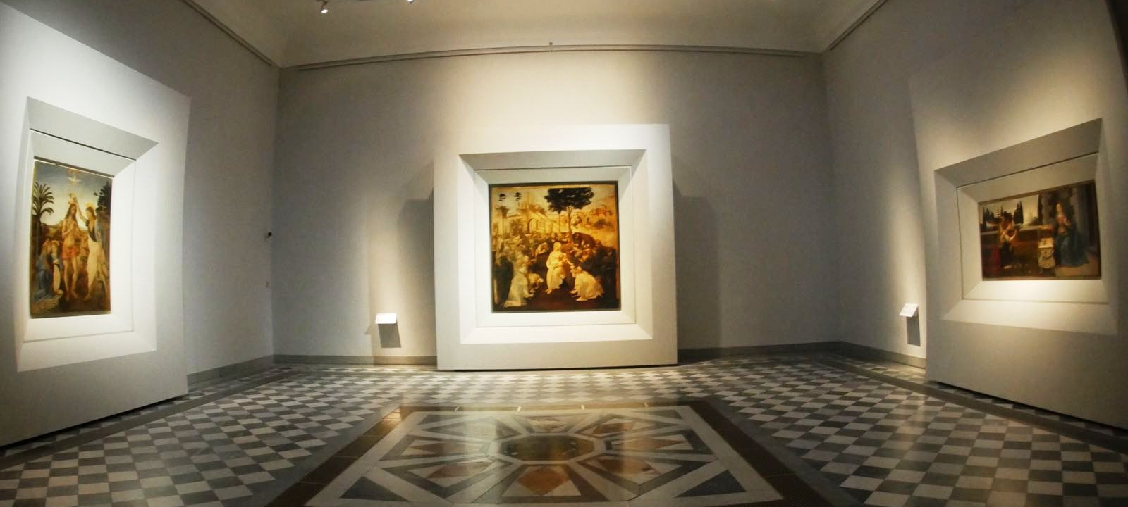 sala Leonardo Galleria Uffizi